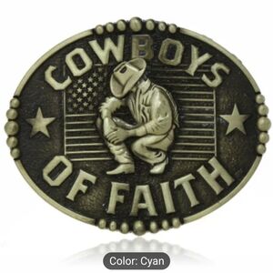 New Trendy Western Cowboy Belt Buckle cowboys of Faith, T3MISB1C